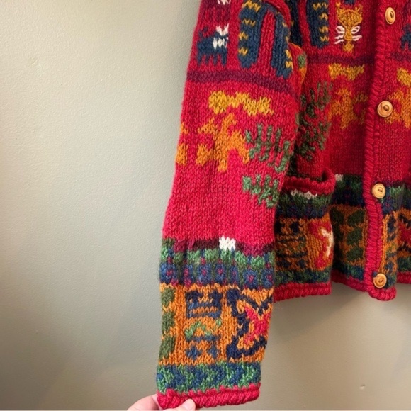 Vintage Express Cat Cardigan Sweater - Picture 7 of 9